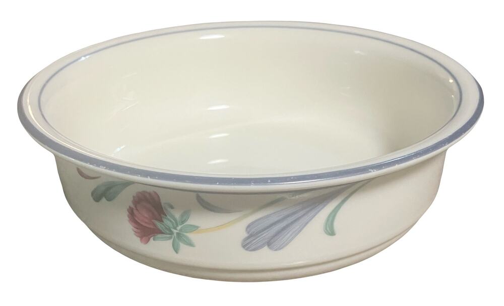 Lenox Poppies on Blue Soup Cereal Bowl 6.25” USA Made Discontinued